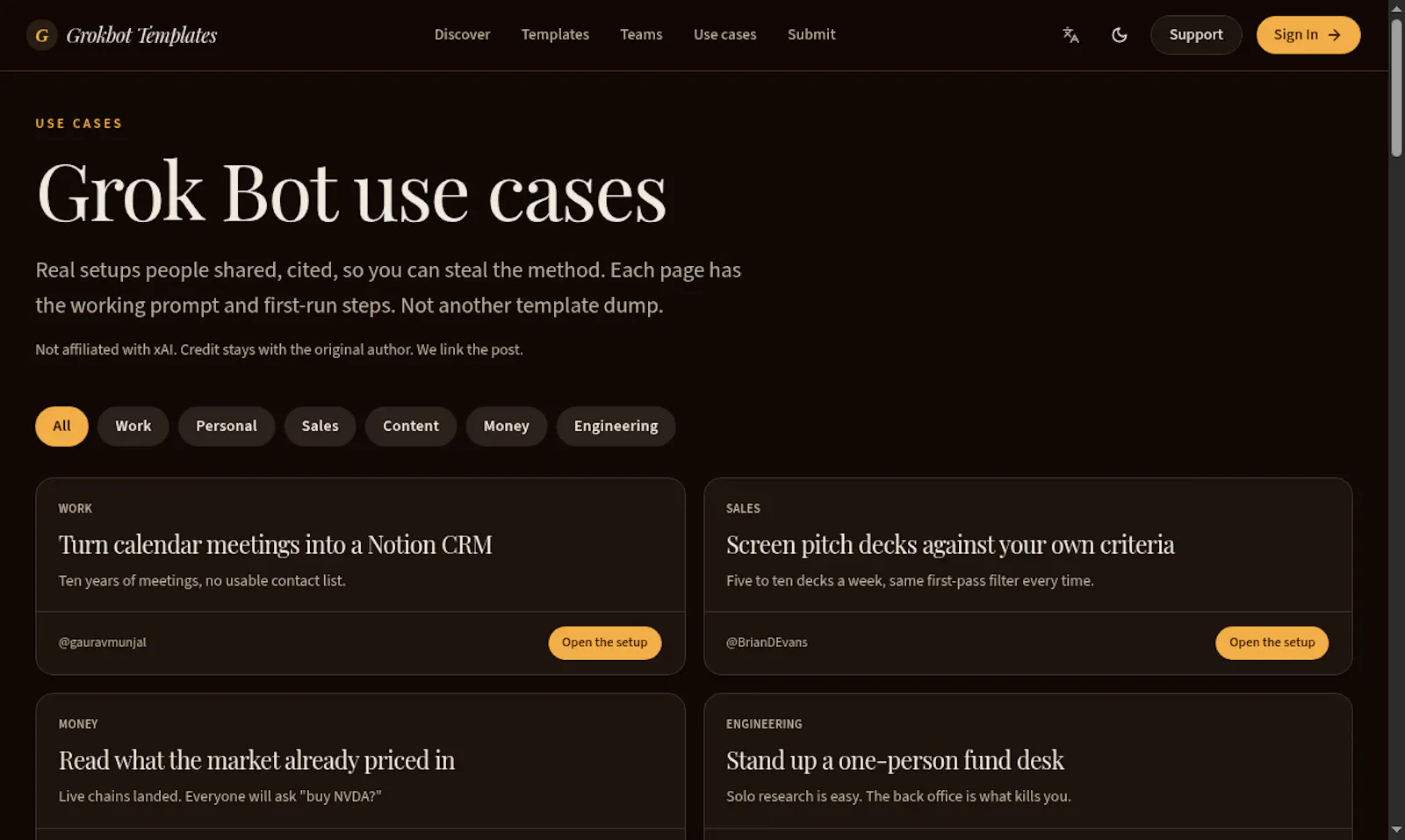 Grok Bot Templates screenshot 4