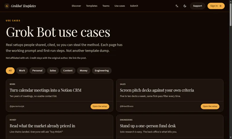 Grok Bot Templates screenshot 4