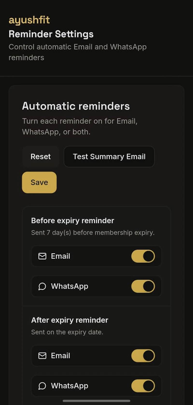 MS FitOS screenshot 2