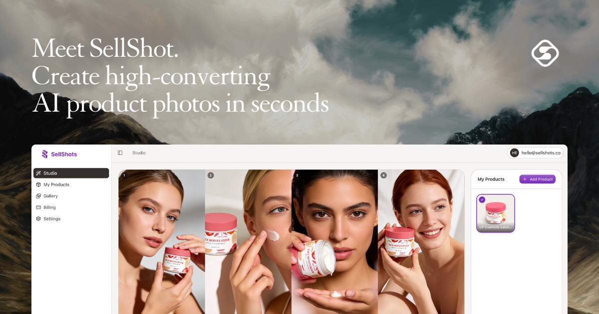 SellShots - Main product screenshot demonstrating key features and user interface