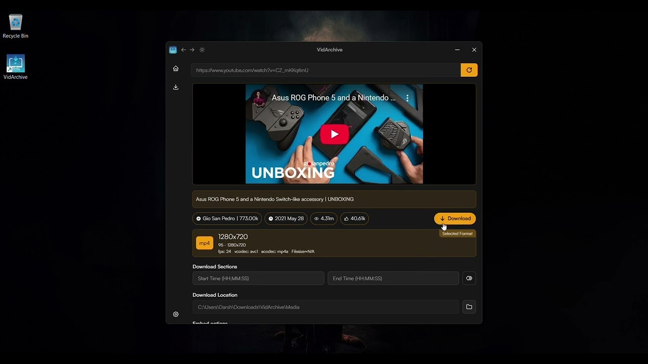 VidArchive gallery image