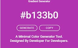 Minimal Color & Gradient Generator Tool media 3