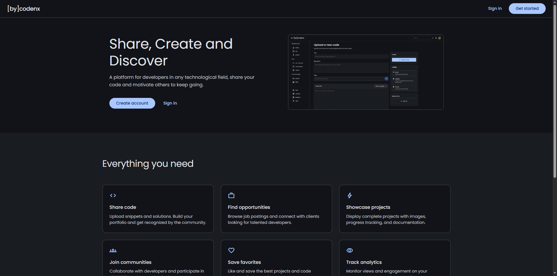 Bycodenx - Main product screenshot demonstrating key features and user interface