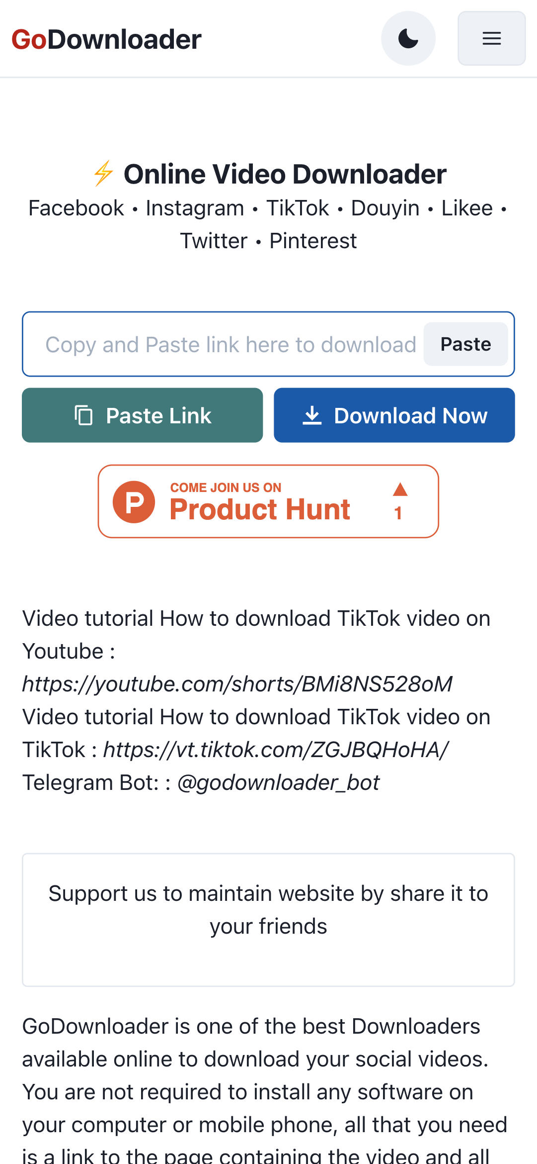 GoDownloader - Save Your Social Videos gallery image