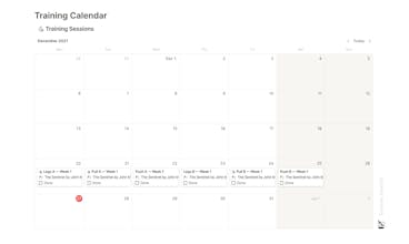 Notion Advanced Workouts Manager gallery image