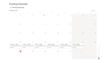 Notion Advanced Workouts Manager gallery image