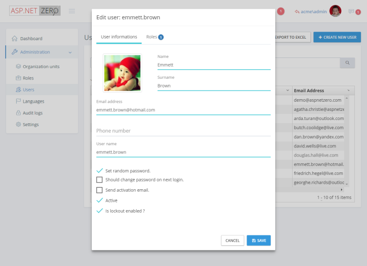 ASPNET ZERO gallery image