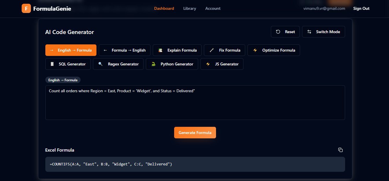 FormulaGenie gallery image
