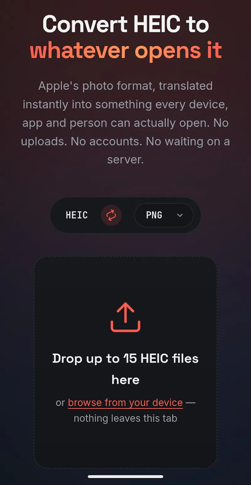 Heicly screenshot 2