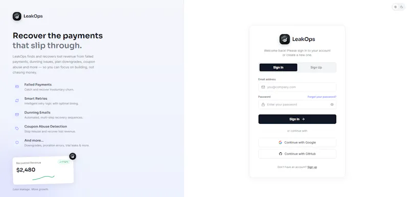 LeakOps screenshot 2