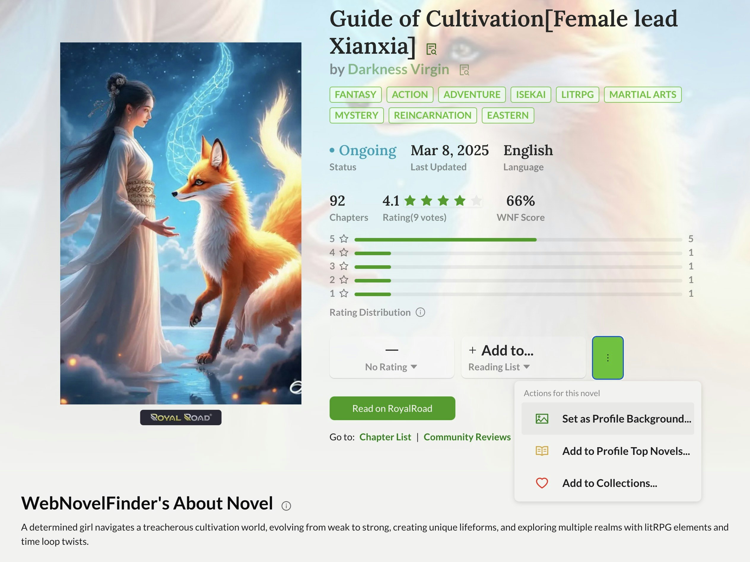 Media WebNovelFinder.com - Teman silang platform untuk peminat novel web 7