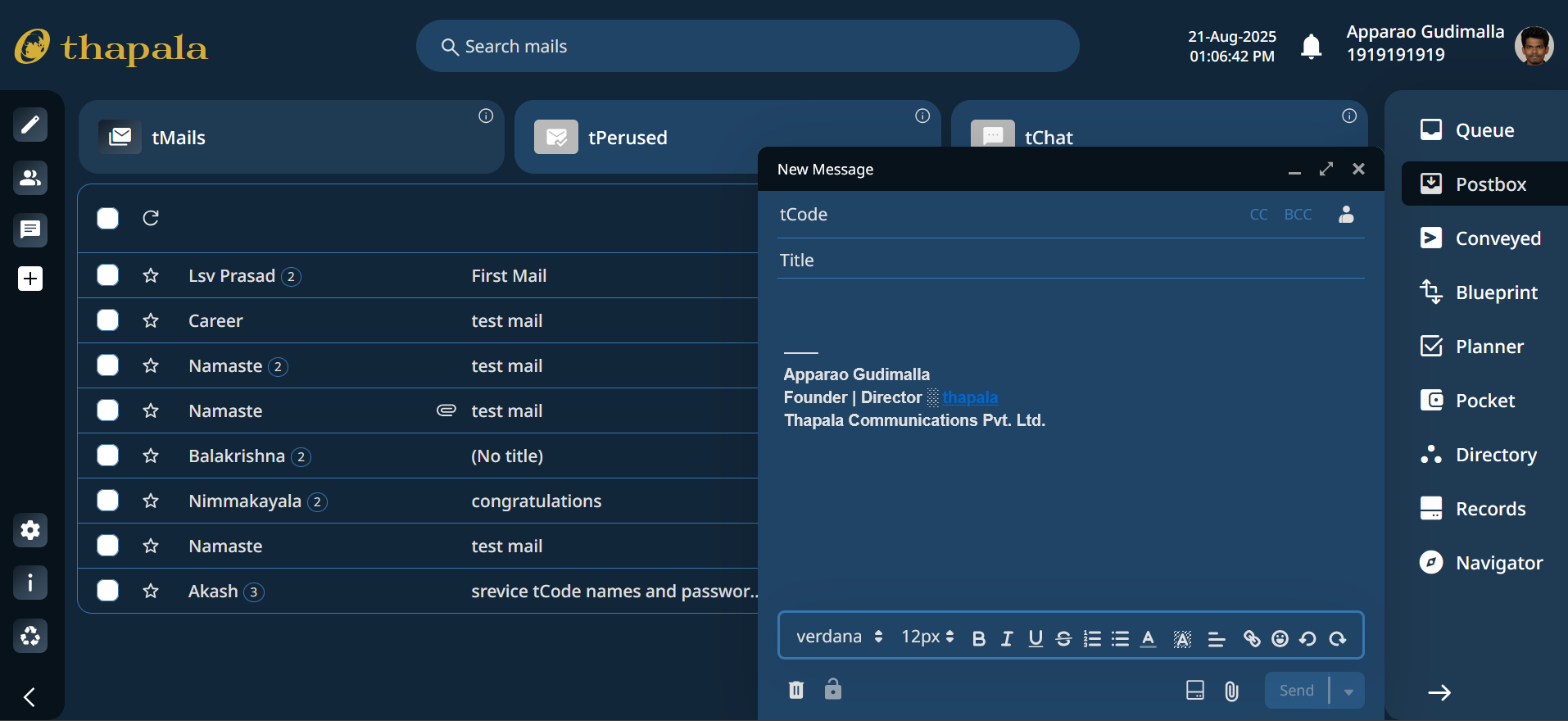 Thapala - NextGen Mail Platform media 2