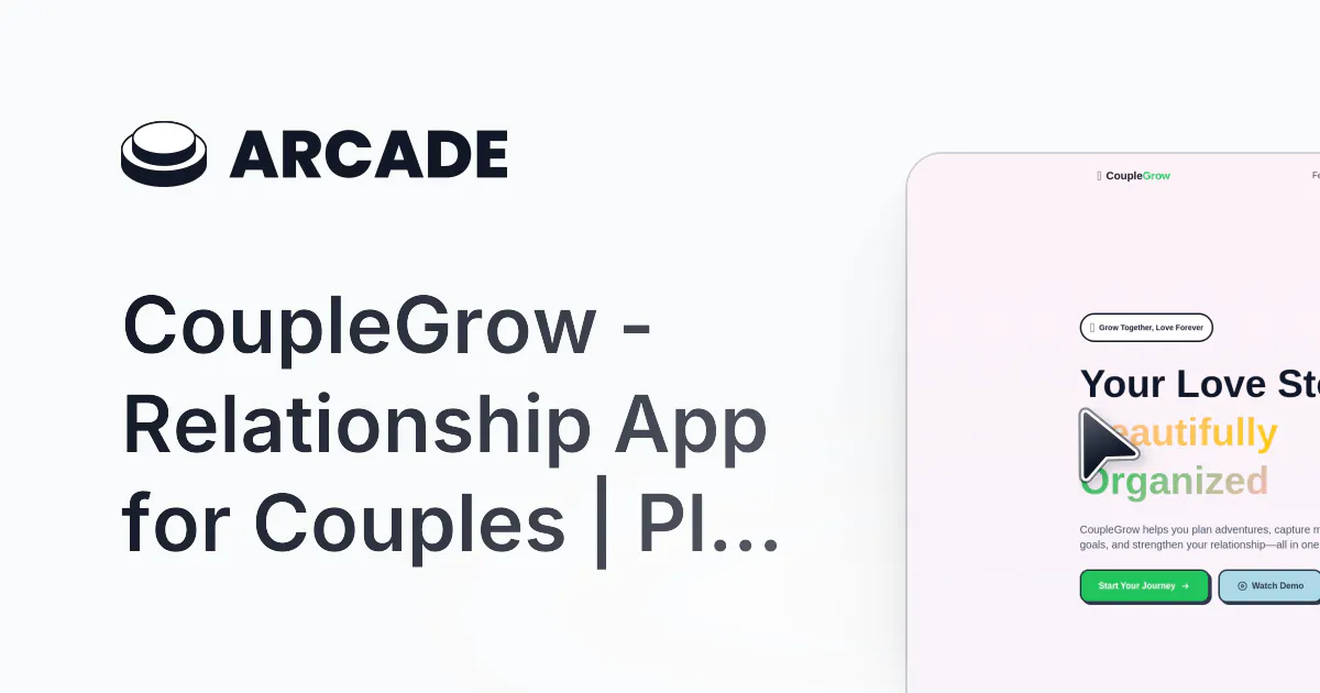 Couple Grow 제품 배너