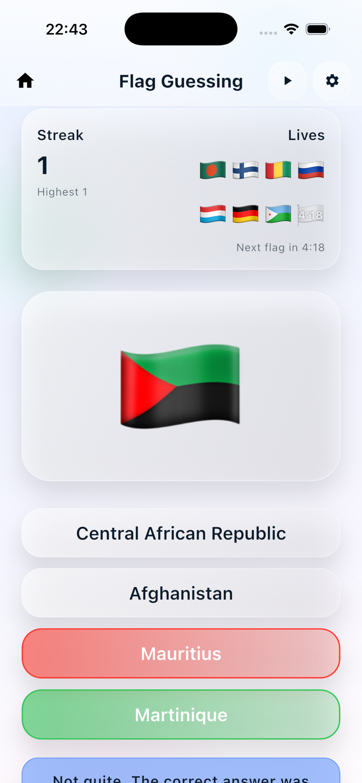 Flag Guessing - Screenshot 5 showing product features and functionality