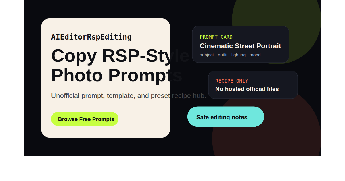 AI Editor RSP Editing