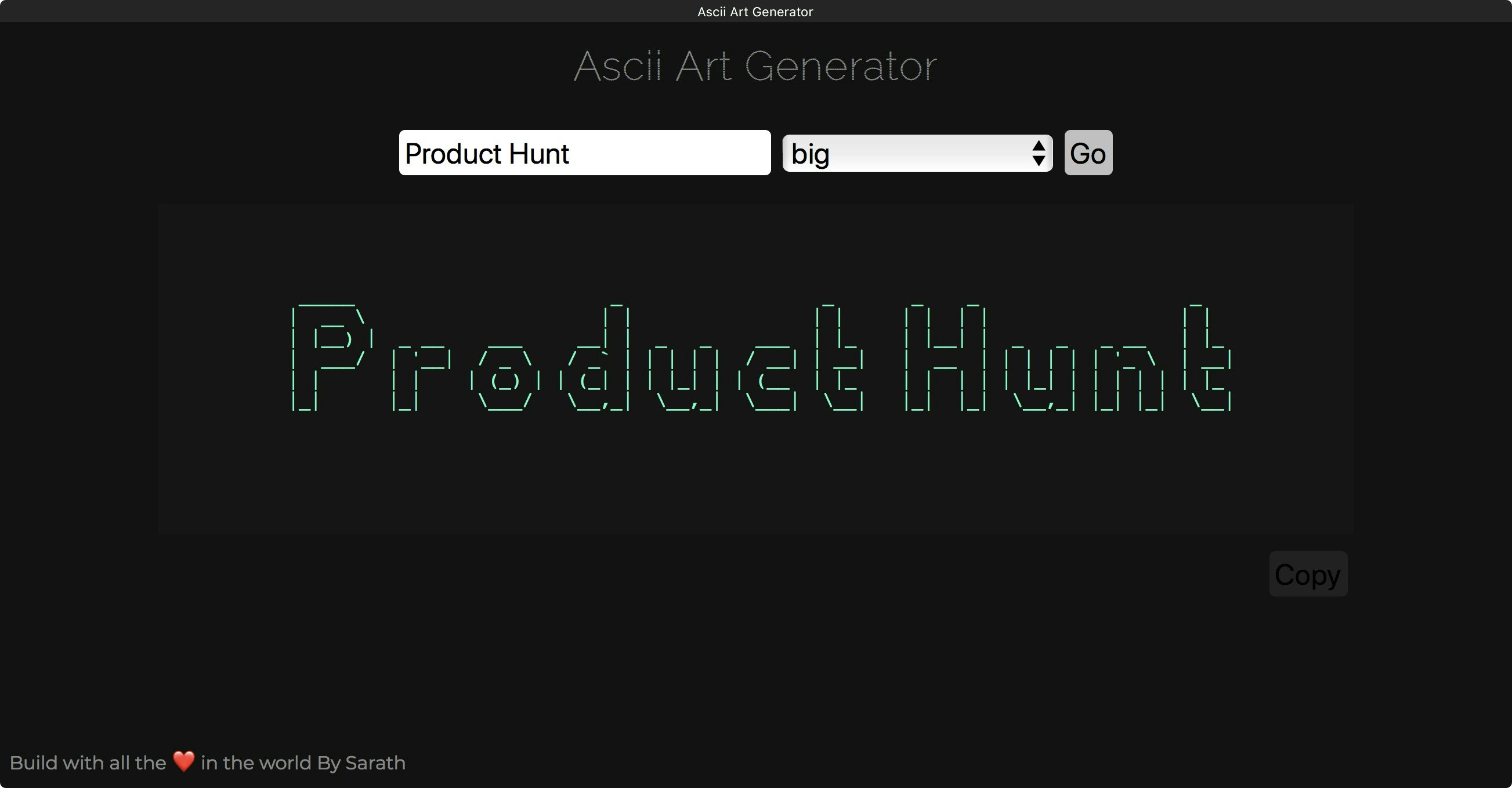 Ascii Art Generator gallery image