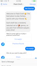 Flash Draft on Facebook Messenger gallery image