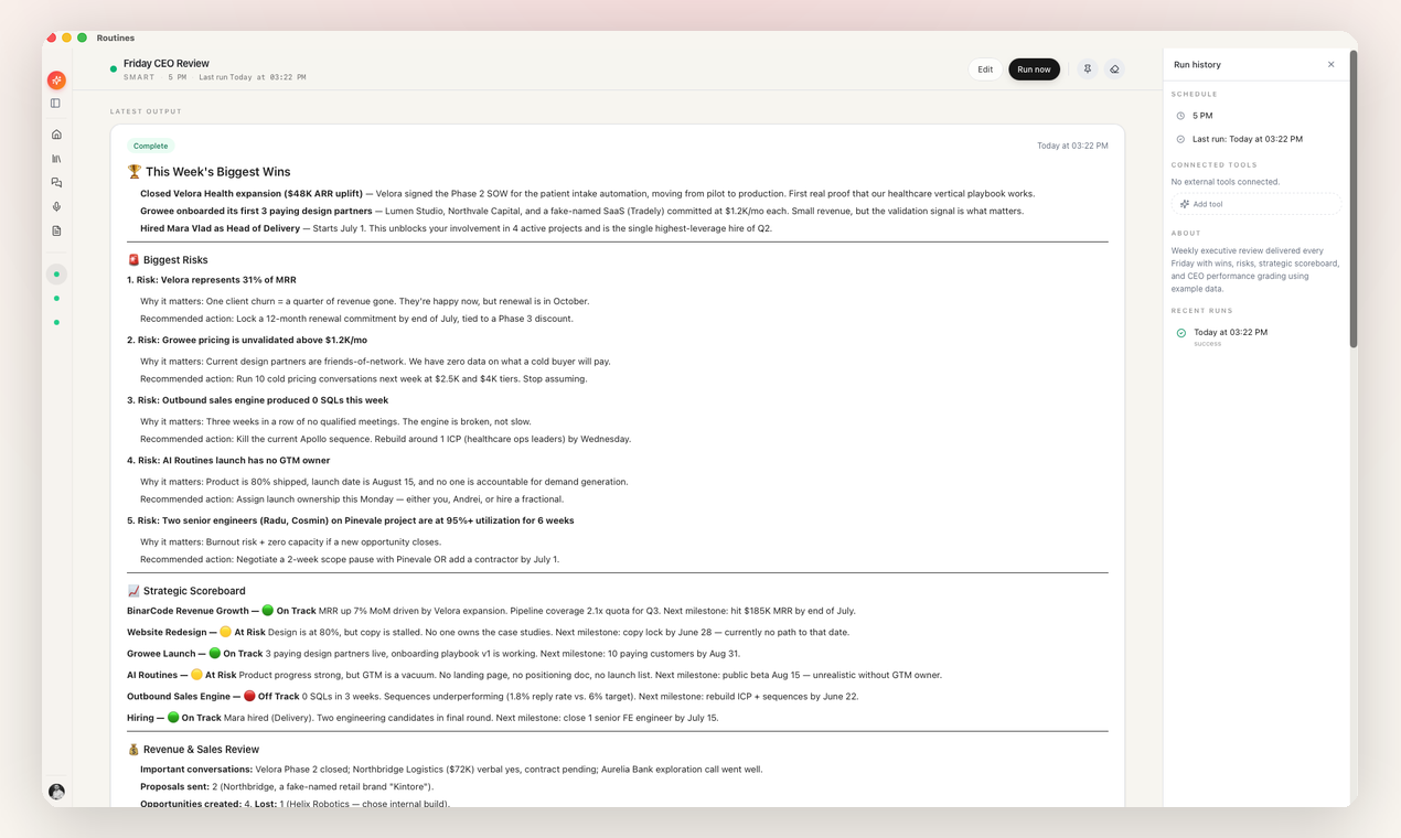 Routines gallery image