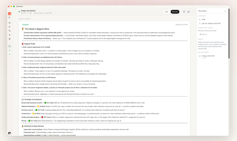 Routines screenshot 6