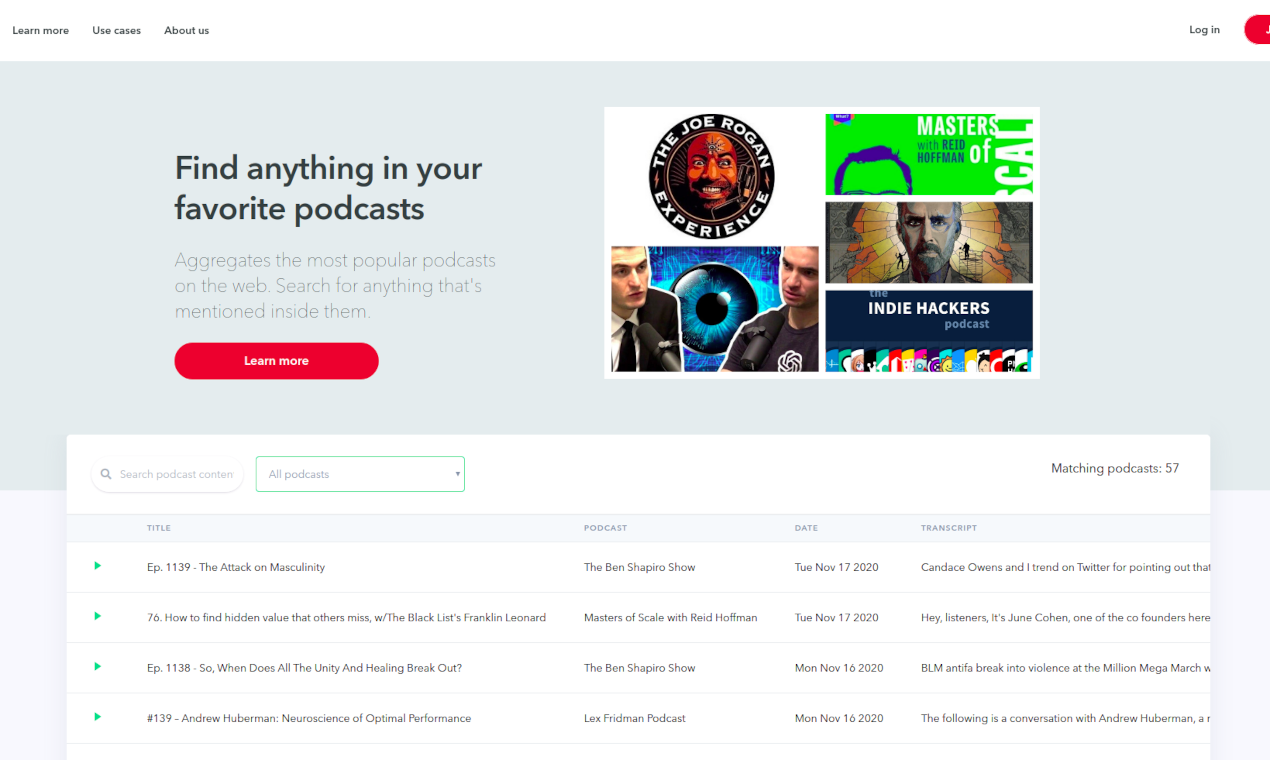 Podcast Search Engine gallery image