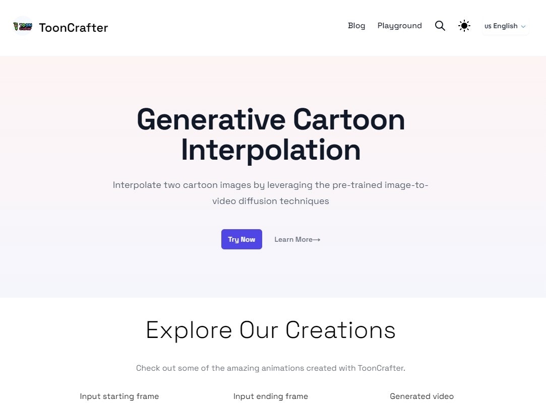 ToonCrafter - Convert Two Cartoon Images Into Animated Videos ...