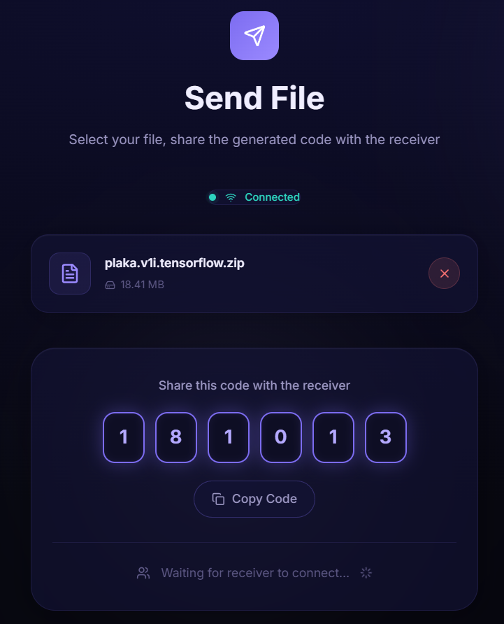 FluxShare - P2P File Transfer - Product Hunt launch logo