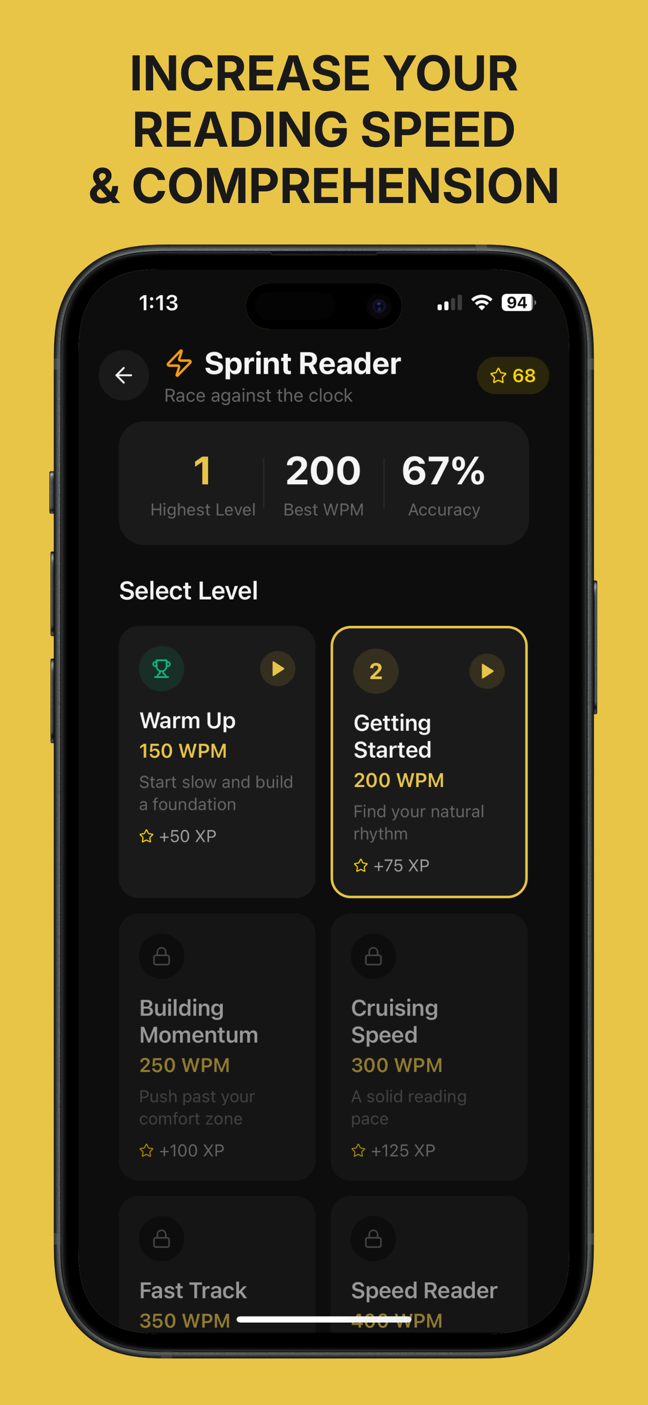 Train yourself to read 3x faster on iOS gallery image