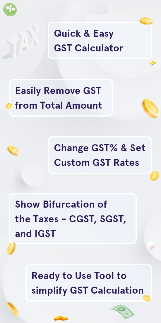 GST Calculator - CGST & SGST - Estimate gross or net product price on basis of GST rates. media 3