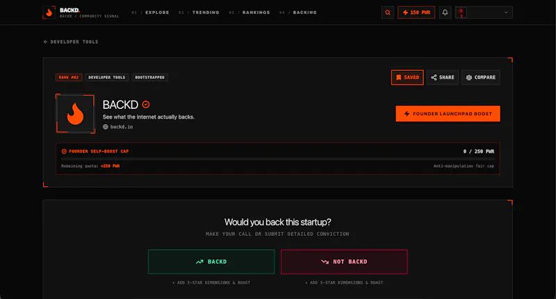BACKD.io screenshot 2