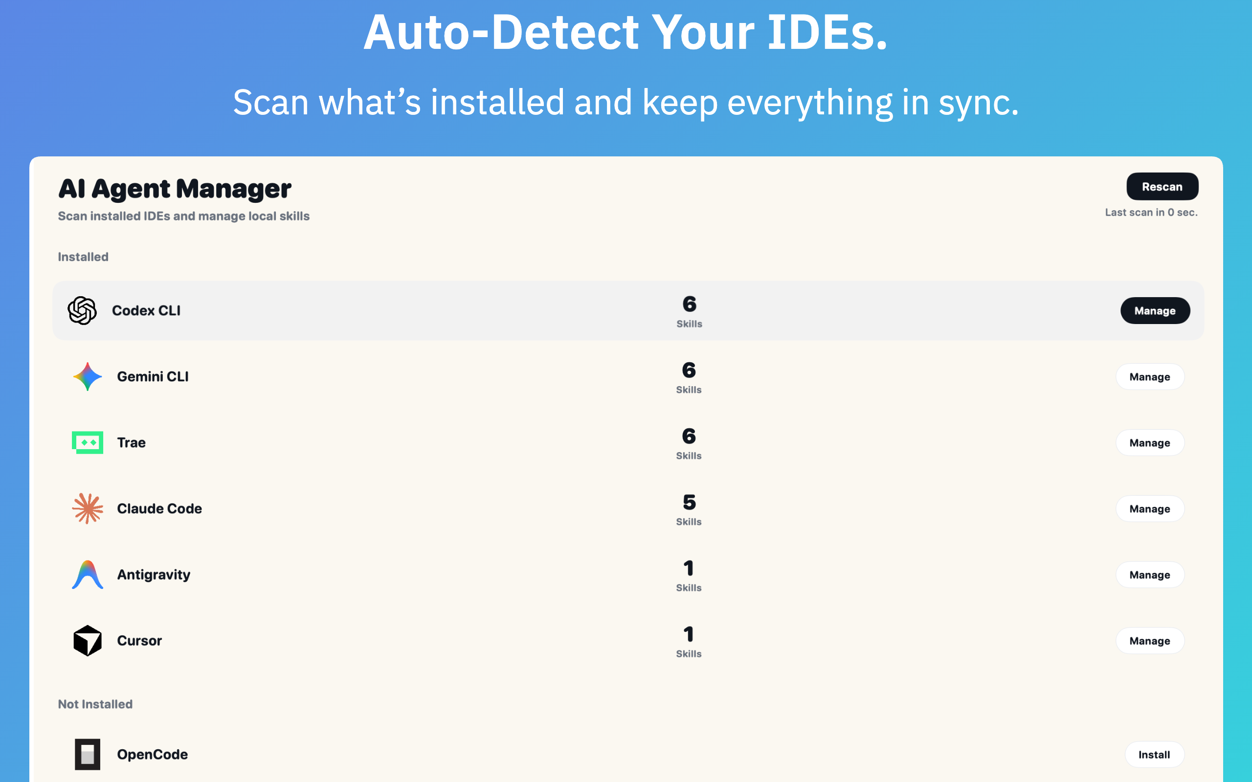 SkillMap: AI Skill manager gallery image