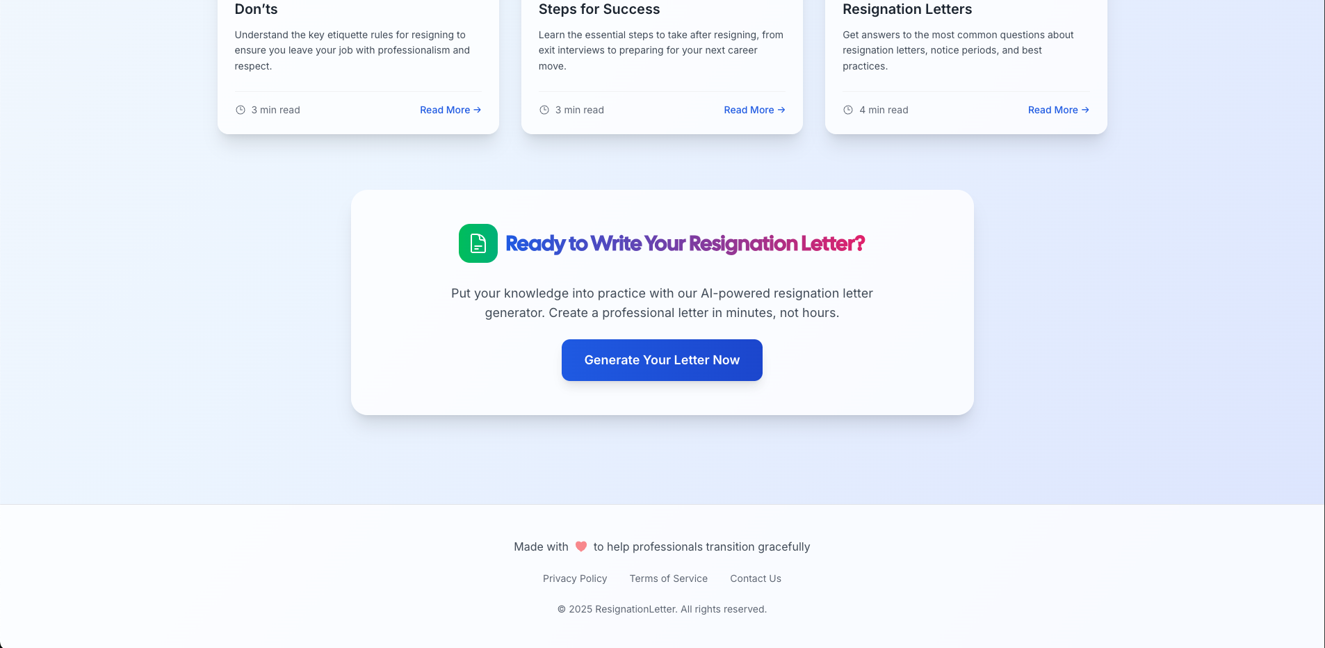 Média Lettre de démission - Lettres de démission sans stress, alimentées par l'IA 7