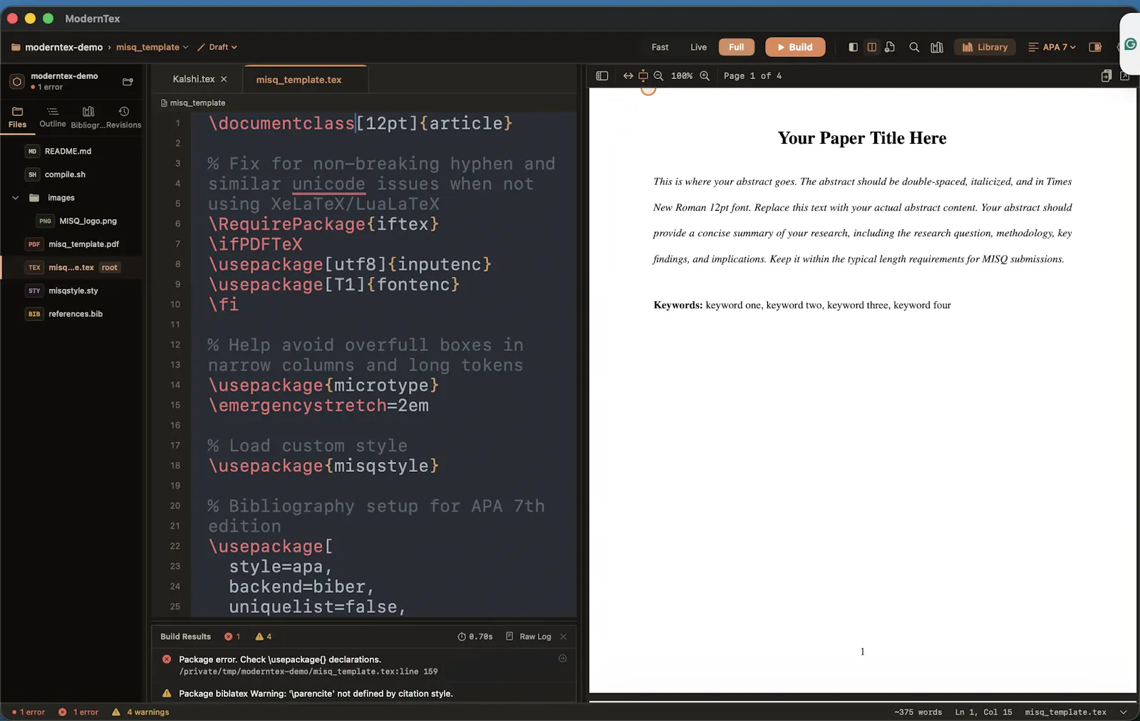 ModernTex screenshot 2