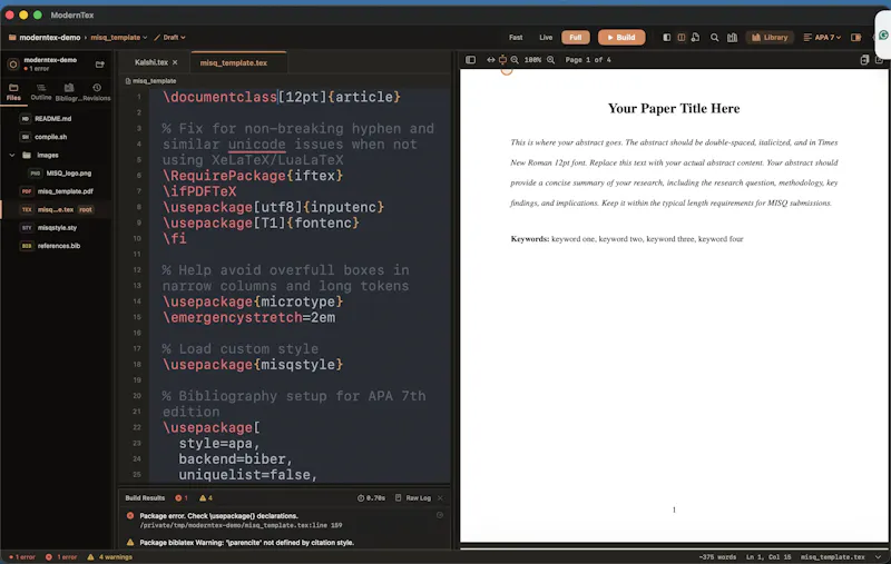 ModernTex screenshot 2