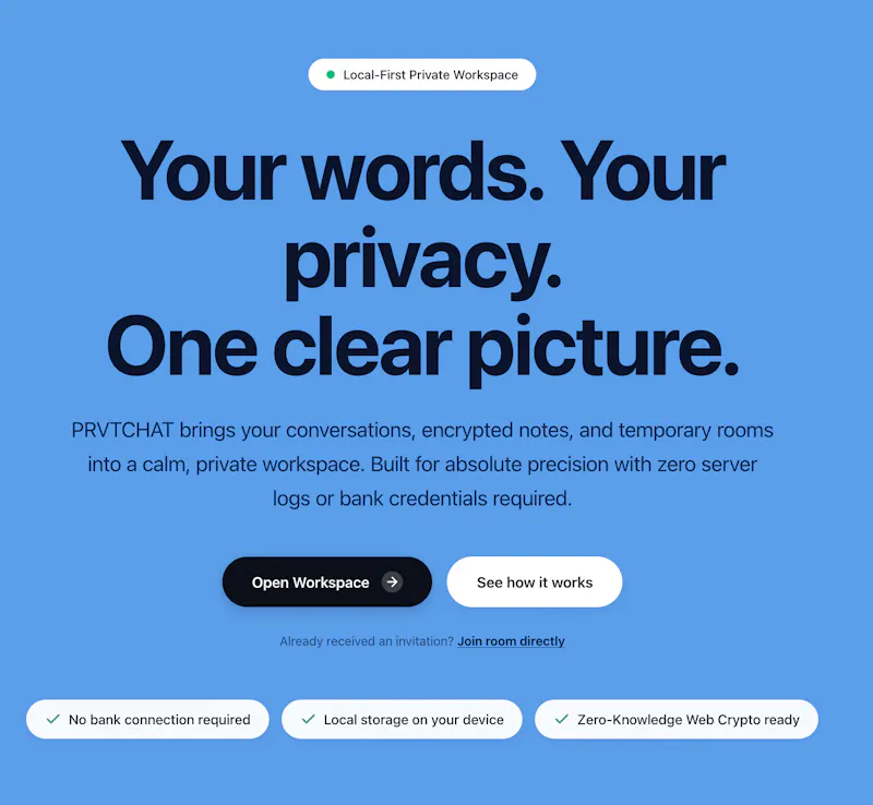 PrvtChat screenshot 1