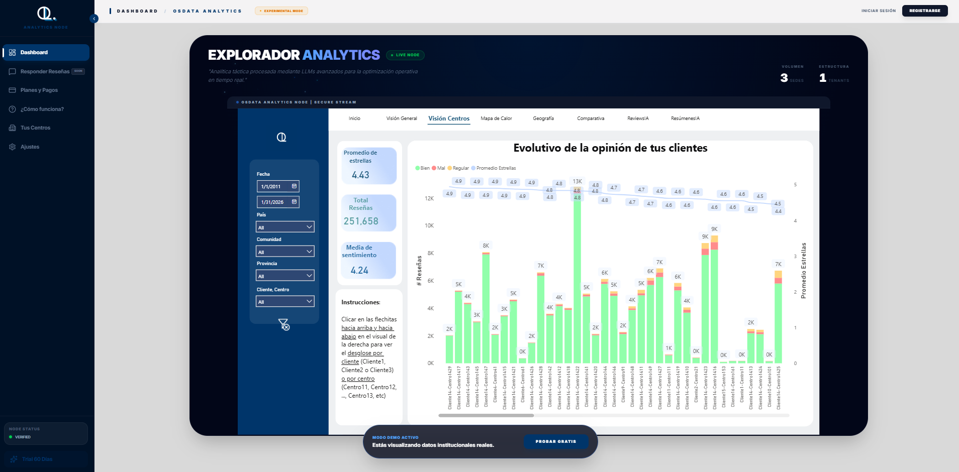 ReviewsIA - Main product screenshot demonstrating key features and user interface