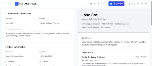 ResuMaker.Tech gallery image