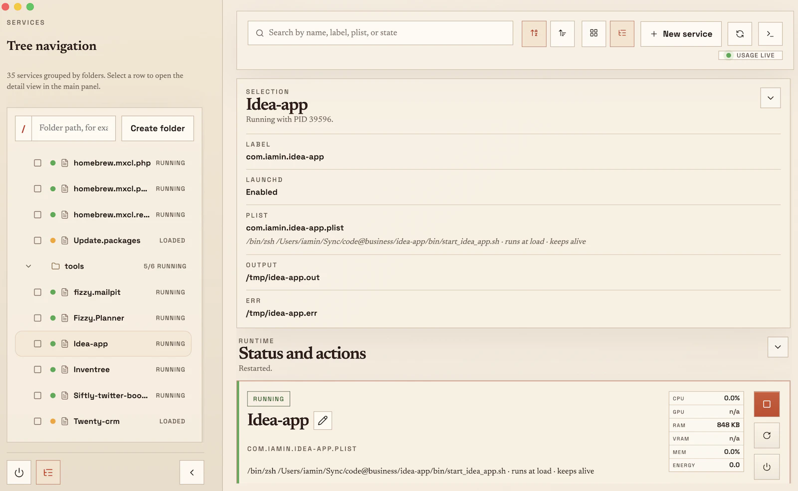 MacOS Launch Control  screenshot 1