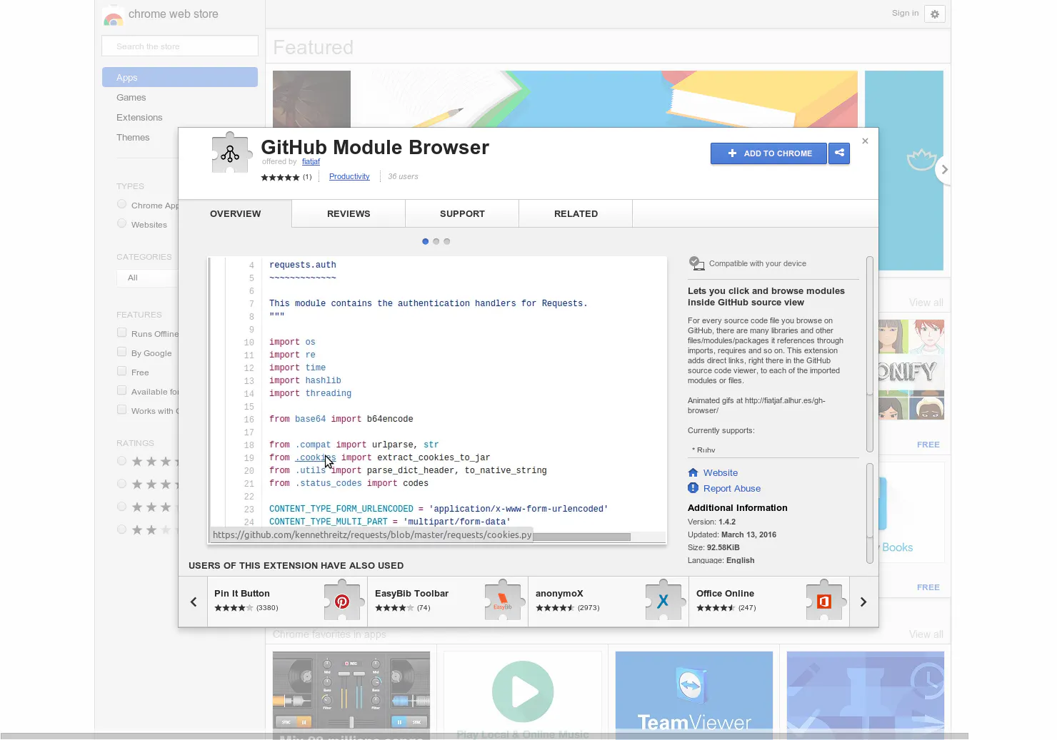GitHub Module Browser