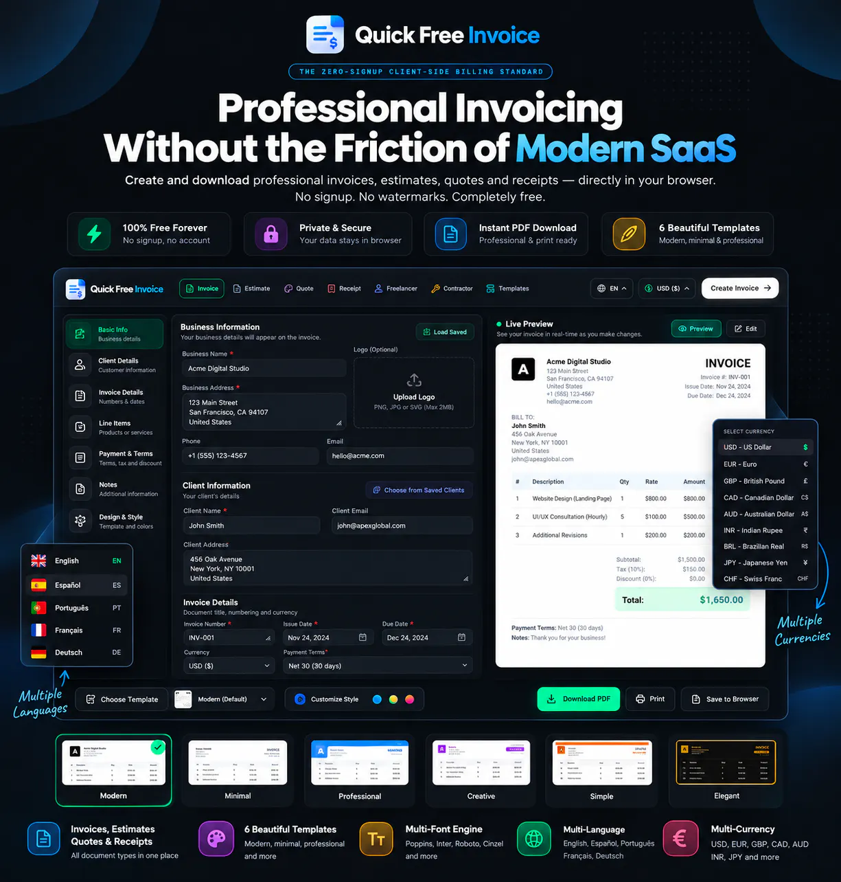 Quick Free Invoice gallery image