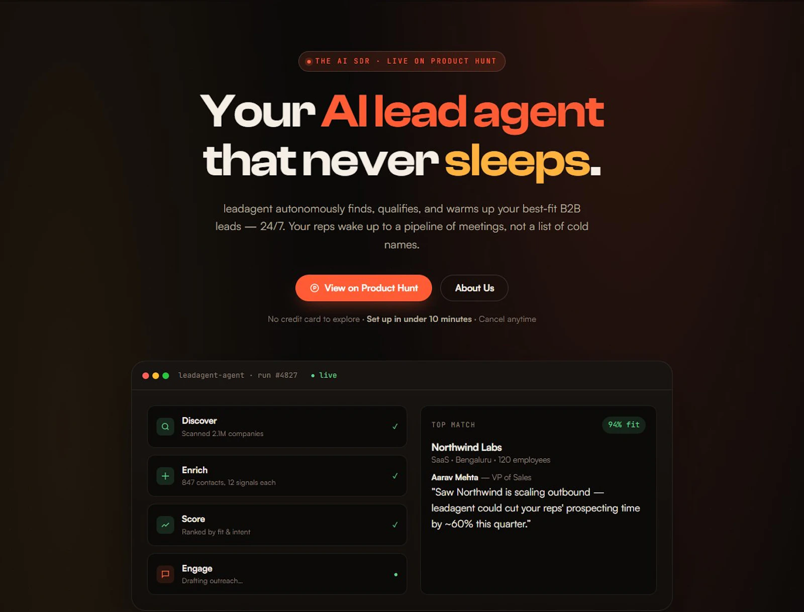 Lead Agent screenshot 1