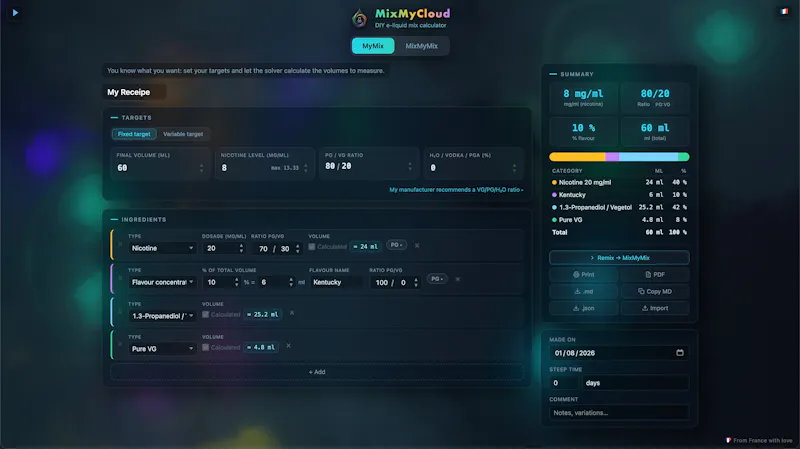 MixMyCloud screenshot 2