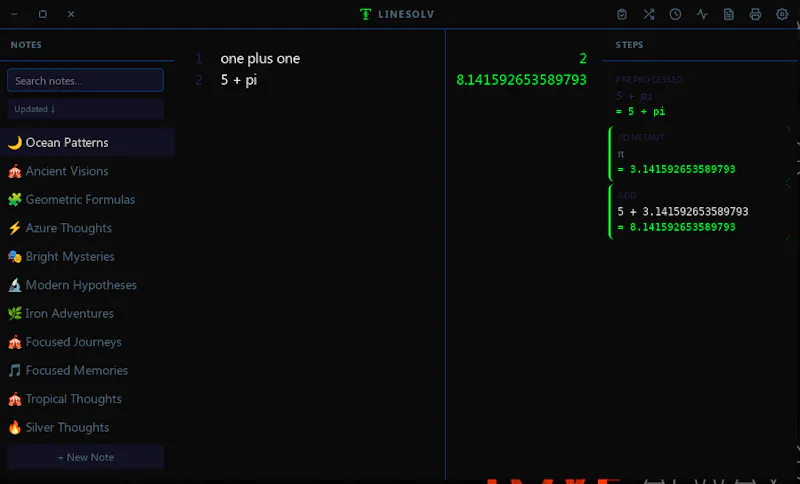 LineSolv screenshot 3