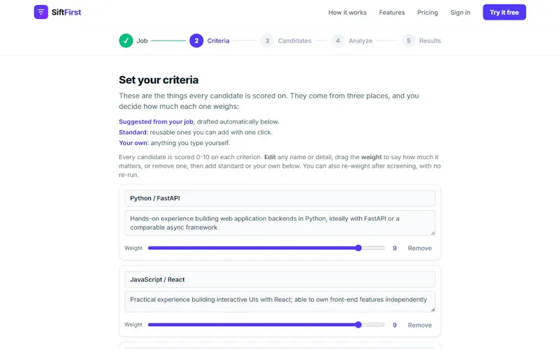 SiftFirst screenshot 8