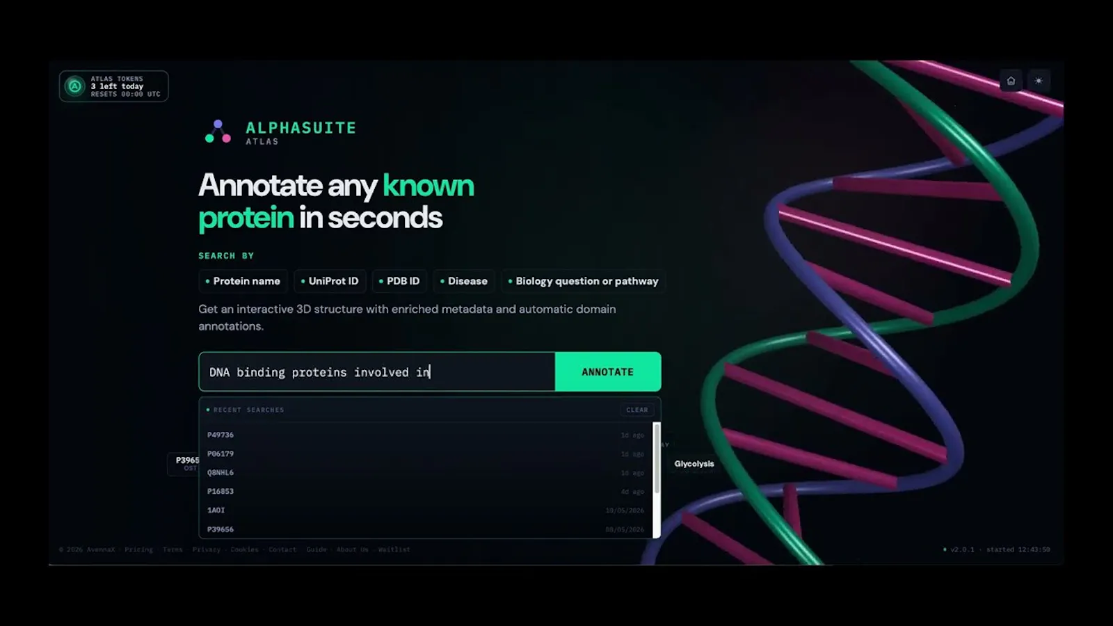 AlphaSuite Atlas screenshot 1 (video preview)