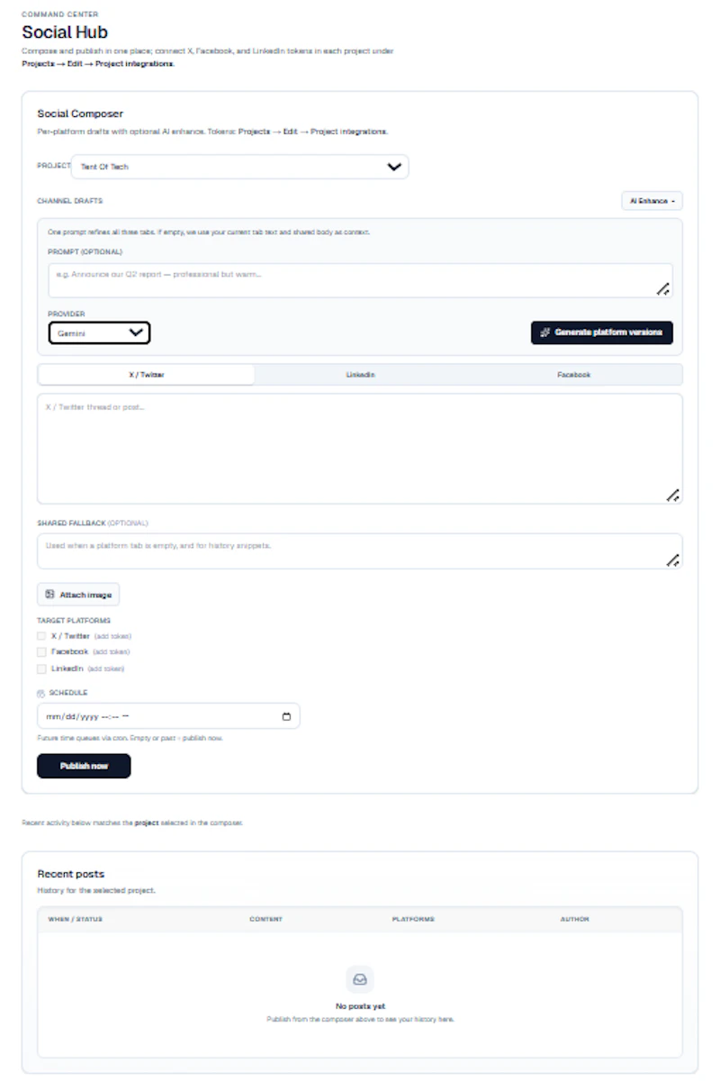 Snyho: AI Content Command Center screenshot 6