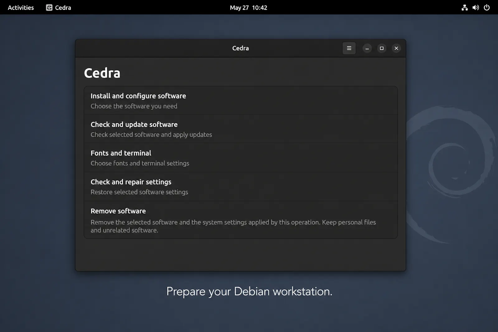 Cedra System screenshot 1