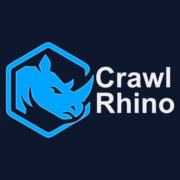 CrawlRhino SEO Crawler - Product Hunt launch logo and brand identity