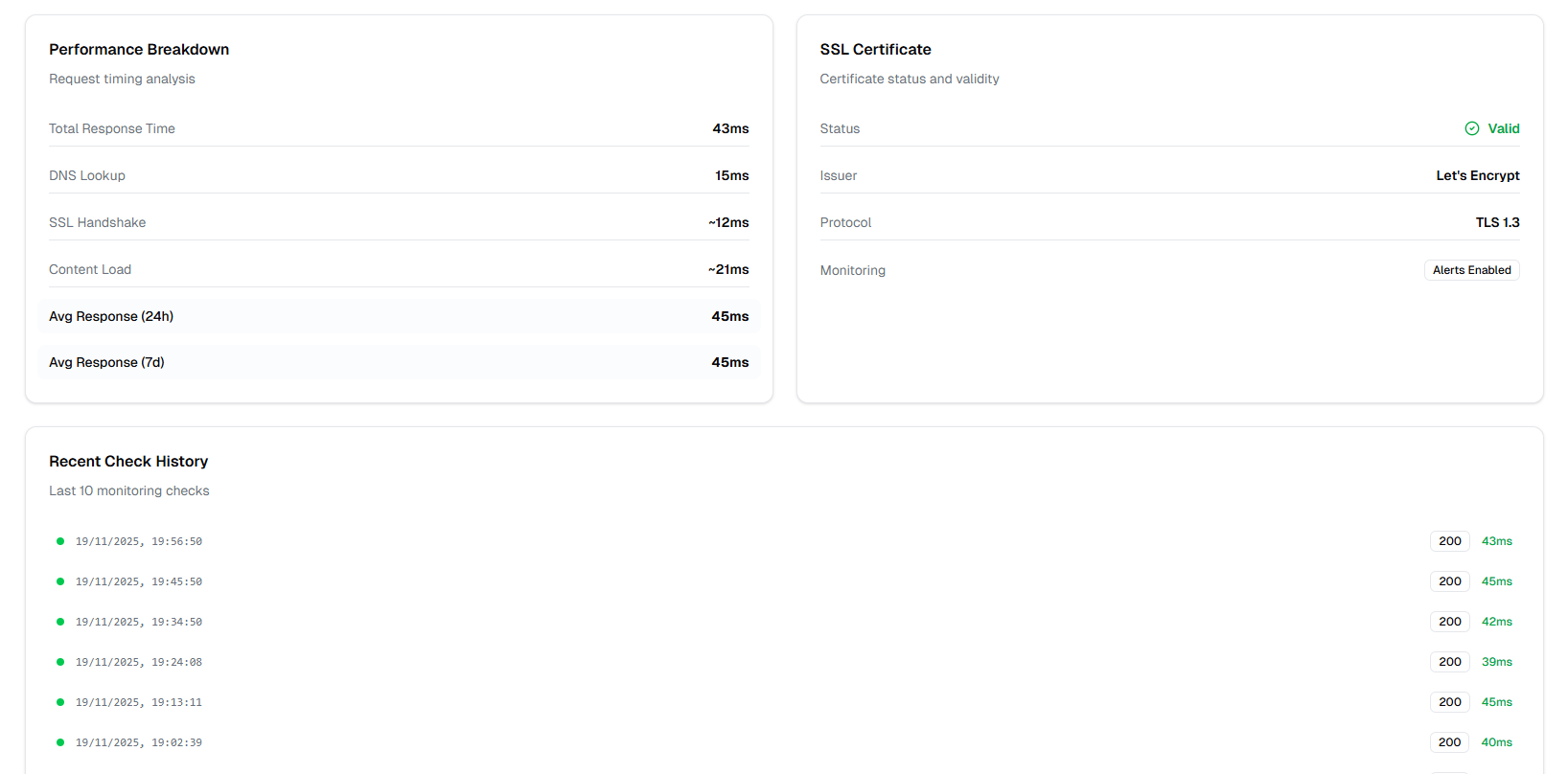 StayUp.dev - Screenshot 5 showing product features and functionality
