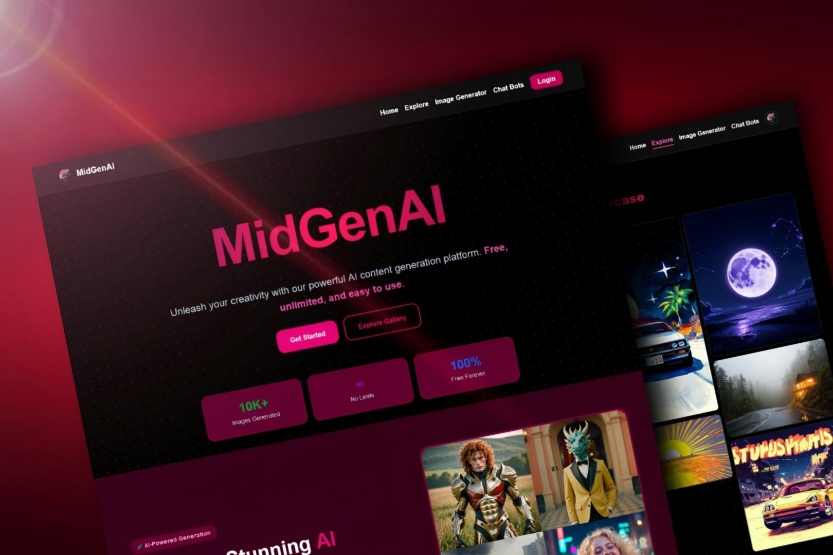 Free AI Art Generator - MidGenAI