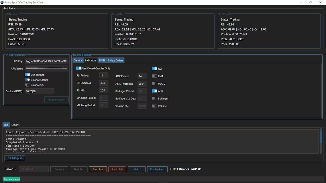 Prime Spot DCA Trading Bot gallery image